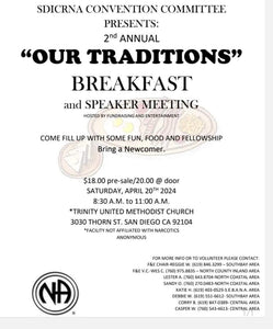 2024 "Our Traditions" Breakfast and Speaker Meeting